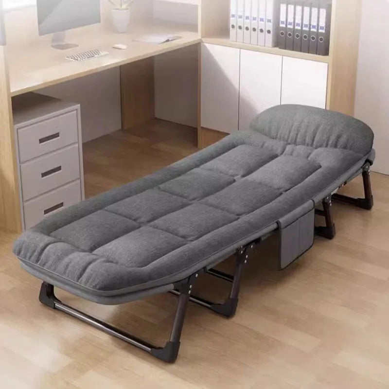 Space Saving Comfortable Bed Japanese Sun Noon Break Frame Black Bed Folding Single Confortable Cama Plegable Home Furniture