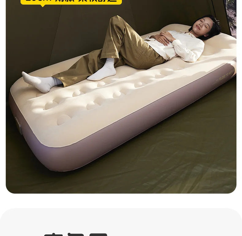 Folding Portable Aerate Bed Lazy King Size Camping Thickening Aerate Bed Frame Automatic Inflatable Cama Individual Furniture