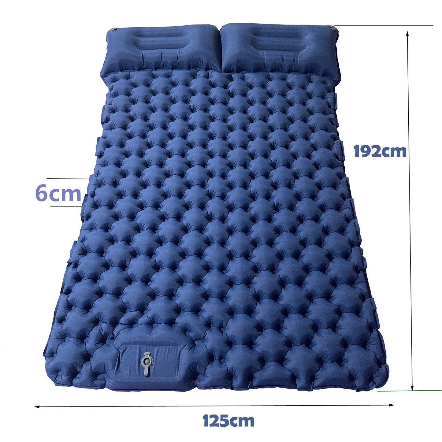 Double Sleeping Pad Outdoor Camping Double Inflatable Mattress Extra Wide Sleeping Pad Ultralight Folding Bed Air Mat