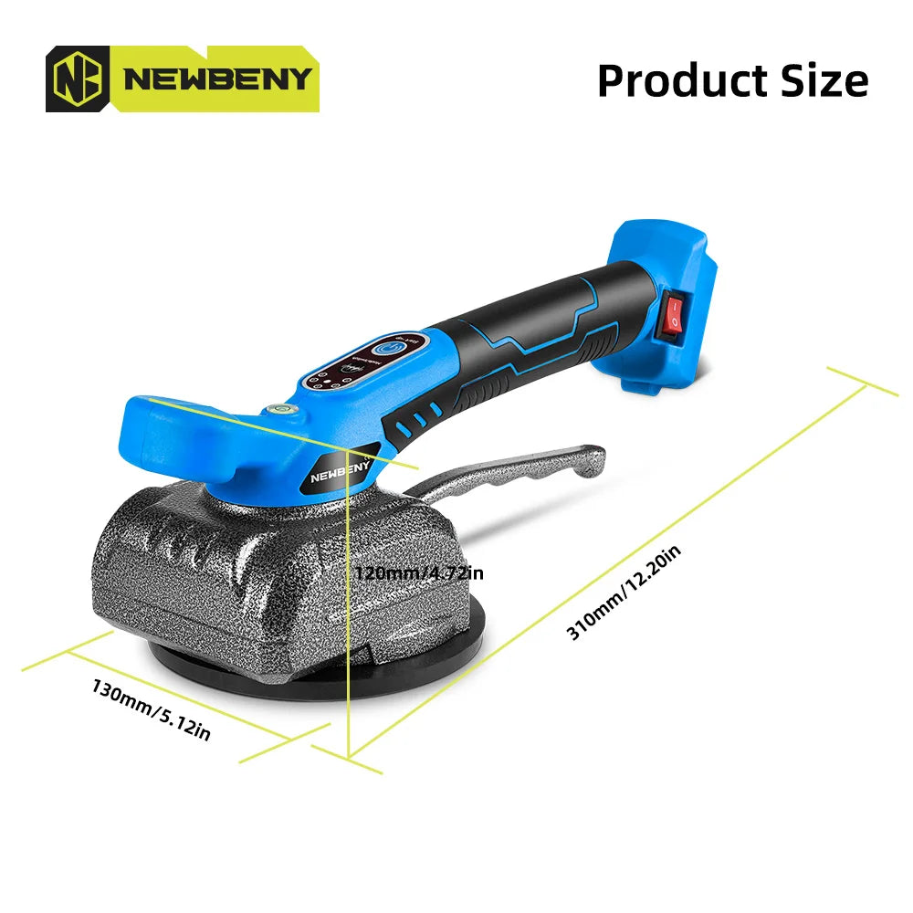 NEWBENY 120CM Electric Tile Tiling Machine Handheld 150kg Wall Floor Tile Laying Vibrating Power Tools For Makita 18V Battery