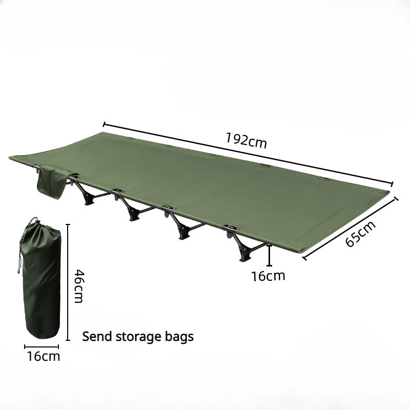 Outdoor Super Light Camping Bed Folding Tent Bed Portable Adult Short Bed Can Bear 150KG Suitable for Hiking, Hiking