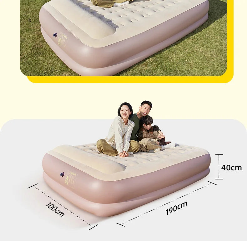 Folding Portable Aerate Bed Lazy King Size Camping Thickening Aerate Bed Frame Automatic Inflatable Cama Individual Furniture