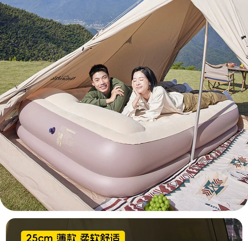 Folding Portable Aerate Bed Lazy King Size Camping Thickening Aerate Bed Frame Automatic Inflatable Cama Individual Furniture