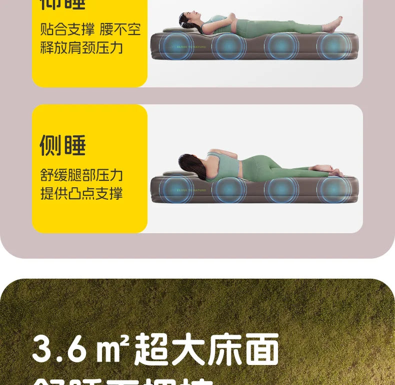 Folding Portable Aerate Bed Lazy King Size Camping Thickening Aerate Bed Frame Automatic Inflatable Cama Individual Furniture