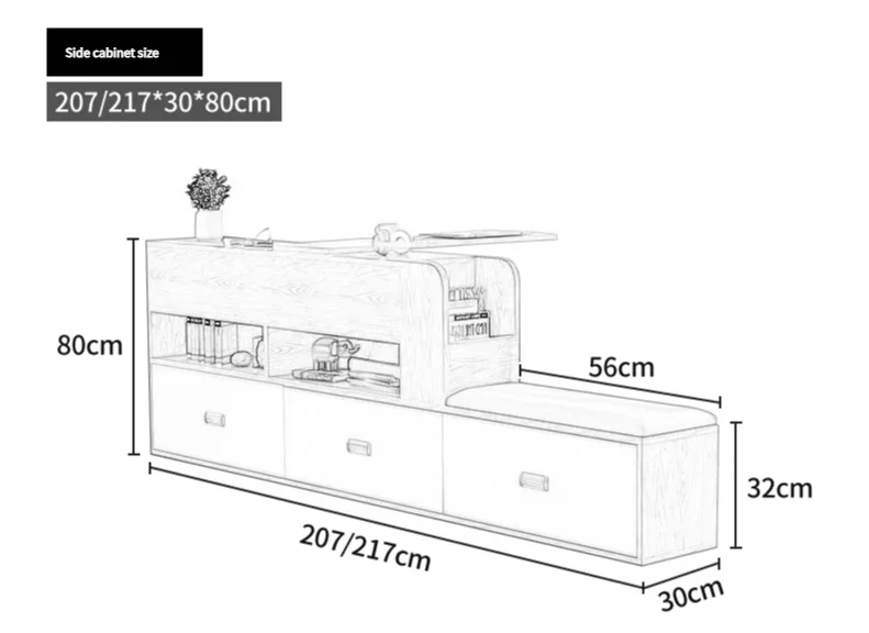 Nordic Modern Double Bed Simple Storage Small Apartment Box Bed Tatami Board Cama Bedroom Set Furniture Queen