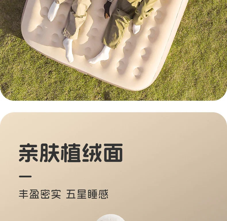 Folding Portable Aerate Bed Lazy King Size Camping Thickening Aerate Bed Frame Automatic Inflatable Cama Individual Furniture