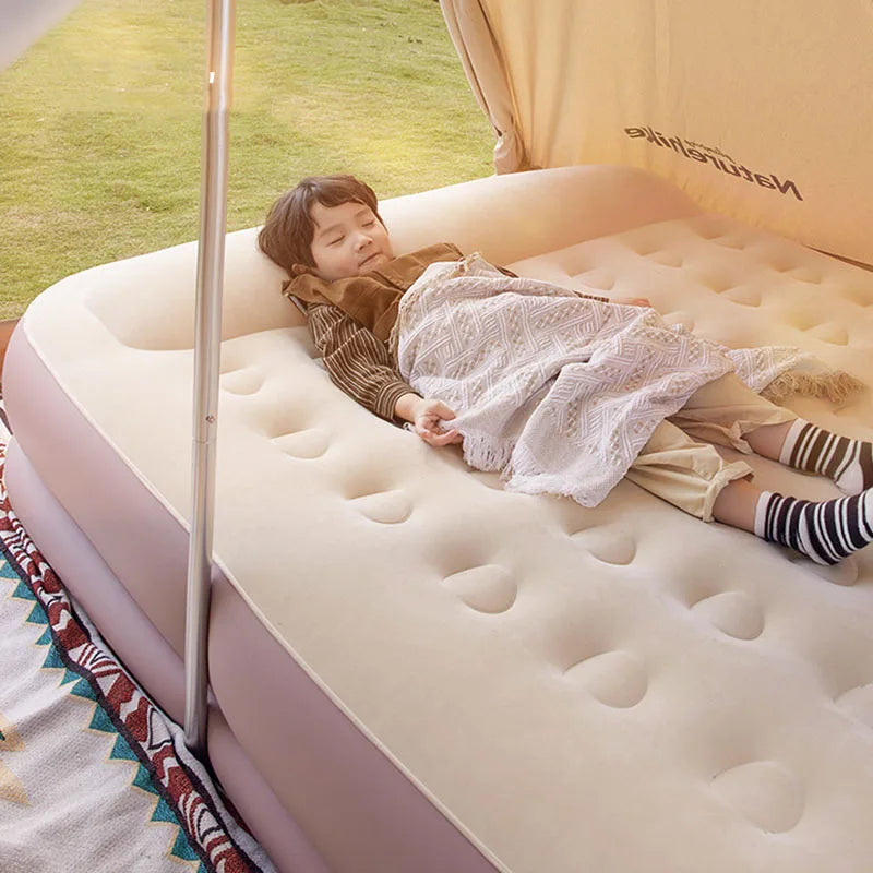 Folding Portable Aerate Bed Lazy King Size Camping Thickening Aerate Bed Frame Automatic Inflatable Cama Individual Furniture