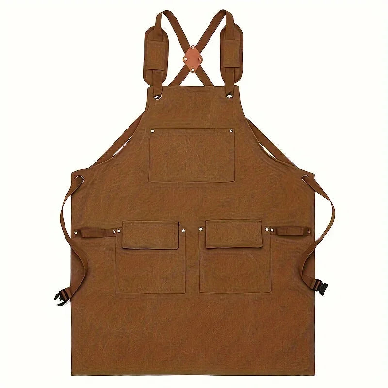 Thickened Canvas Tool Bag Wear Resistant Waterproof Apron for Kitchen Home Gardening Electrician Storage Bag Waist Apron