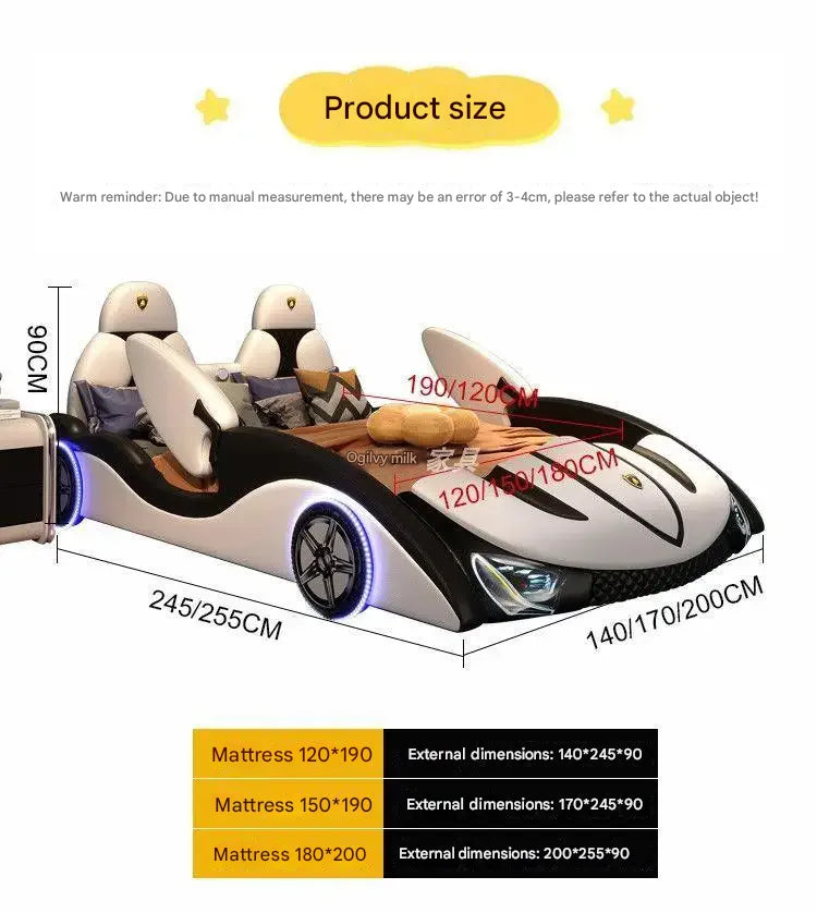 Smart Bedroom Bed Queen Modern Luxury Baby Children Beauty Multifunctional Bed Design Girls Tatami Sun Beliche Trendy Furniture