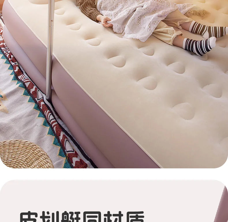 Folding Portable Aerate Bed Lazy King Size Camping Thickening Aerate Bed Frame Automatic Inflatable Cama Individual Furniture