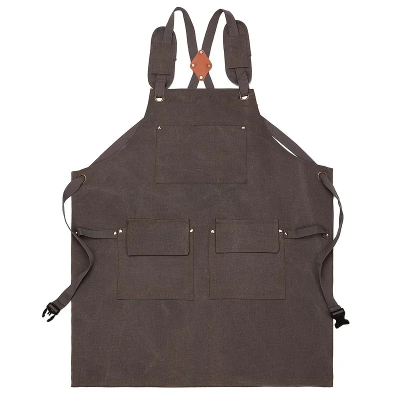 Thickened Canvas Tool Bag Wear Resistant Waterproof Apron for Kitchen Home Gardening Electrician Storage Bag Waist Apron