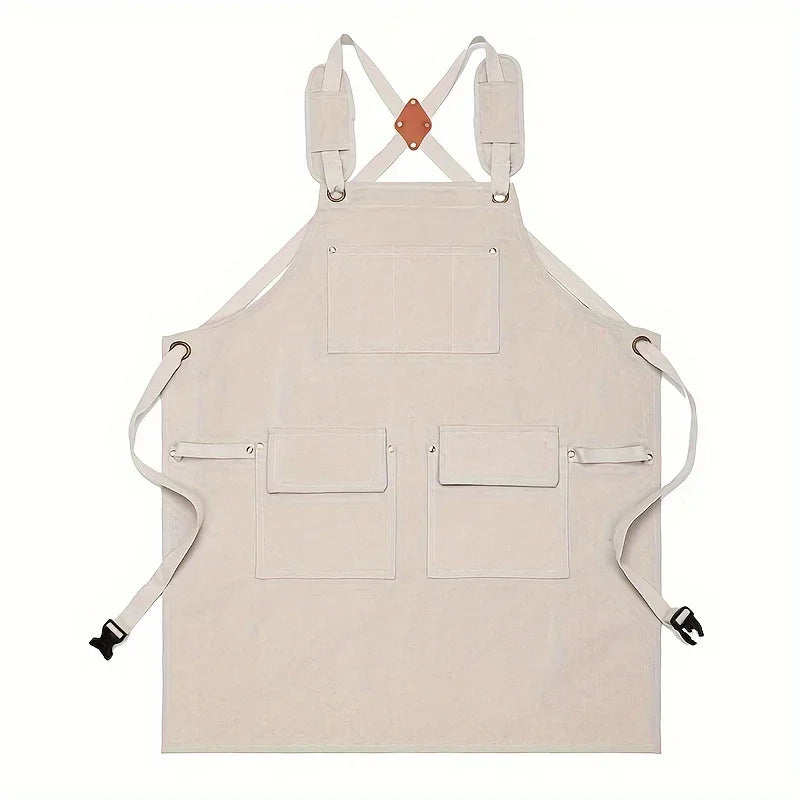 Thickened Canvas Tool Bag Wear Resistant Waterproof Apron for Kitchen Home Gardening Electrician Storage Bag Waist Apron